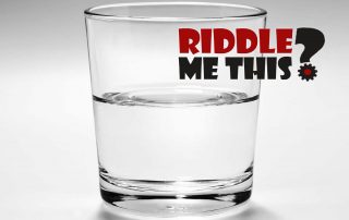 Riddle Me This Glass